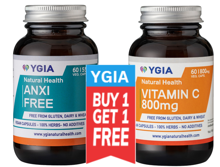 Anxi Free Μειώνει Το Άγχος Και Τις Κρίσεις Πανικού * Stress Relief Mild Anxiety Relief 60Capsx500Mg