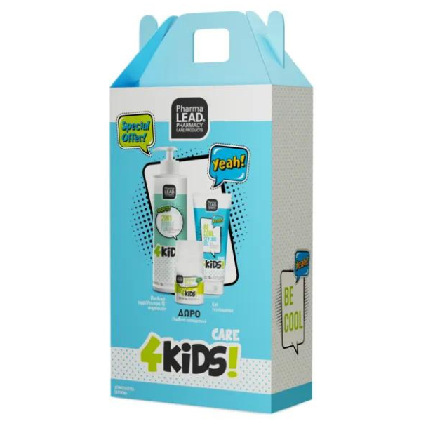Pharmalead 4Kids Boy 2 In 1 Bubble Fun & Styling Gel & Deo Roll-On (Special Offer), Pack, 500Ml+100Ml+50Ml