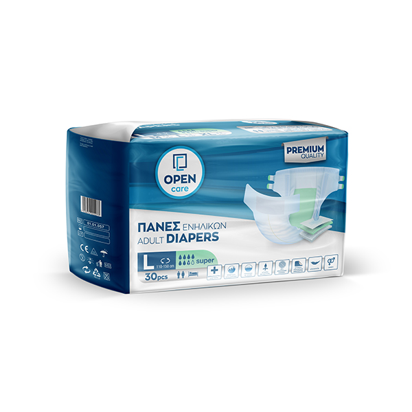 O-Open Slip Super Plus Adult Diapers Large