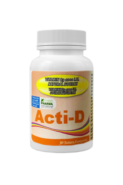 Acti D Vitamin D3 Tablets 1000Iu 30 Capsules