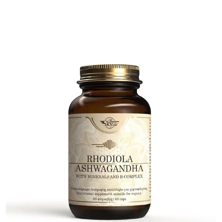 Sky Premium Life Rhodiola Ashwagandha x 60 Capsules