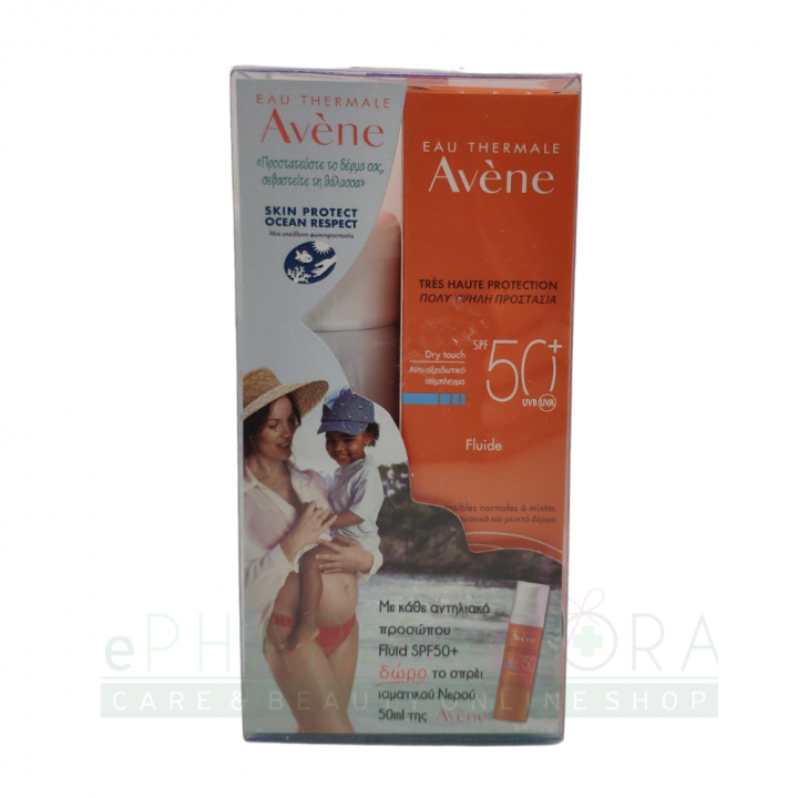 Avene Face Sunscreen Cream Spf50+ 50Ml + Gift Thermal Water Spray 50Ml