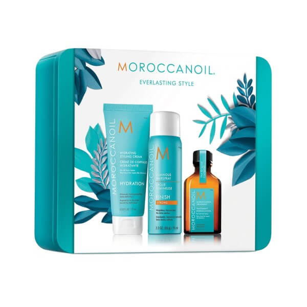 Moroccanoil Everlasting Christmas Set Moroccanoil Treatment 25Ml + Hydrating Styling Cream 75Ml + Luminus Hairspray Strong 75Ml