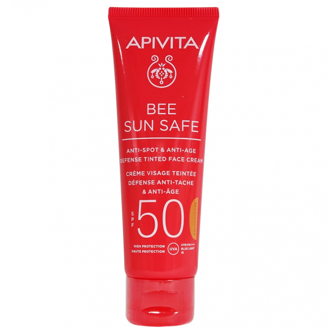 Apivita Bee Sun Safe Anti-Spot & Anti-Age Defense Tinted Cream SPF50 50ml