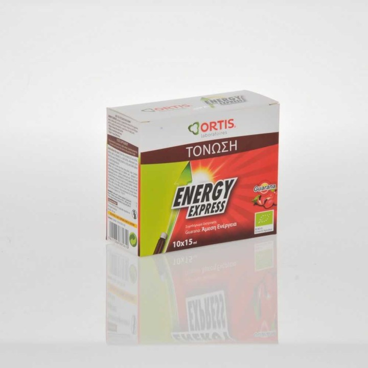 Ortis Red Energy Express ( Guarana ), Drinkable Ampoules, 10x15ml