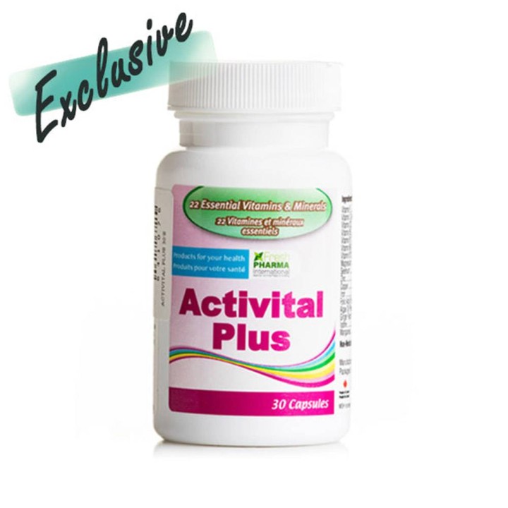 Activital Plus Multivitamins & Minerals Ingredients For Immunity Boosting 30Capsules