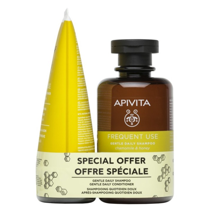 Apivita Promo Frequent Use Gentle Daily Shampoo 250Ml & Conditioner 150Ml