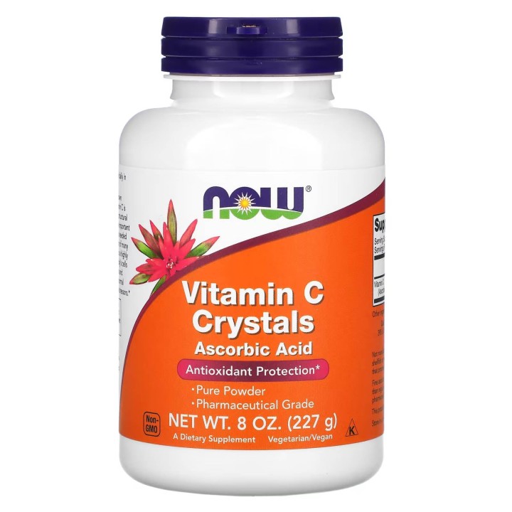 NOW Vitamin C Crystals – Ascorbic Acid Powder 227g