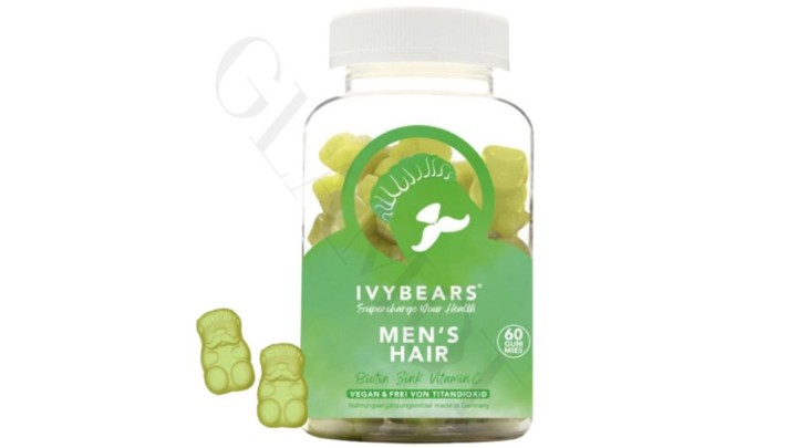 Ivybears Men's Hair Vitamins, 60 gummies