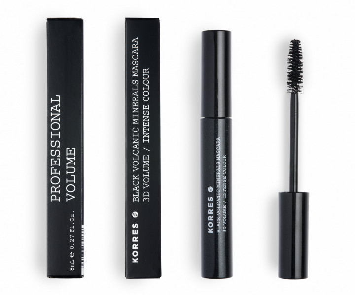 Korres Black Volcanic Minerals 3D Mascara 01 Black 8Ml