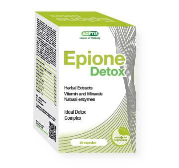 Agetis Epione Detox Herbal Extracts - Vitamins - Minerals - Enzymes For Detox 60 Capsules