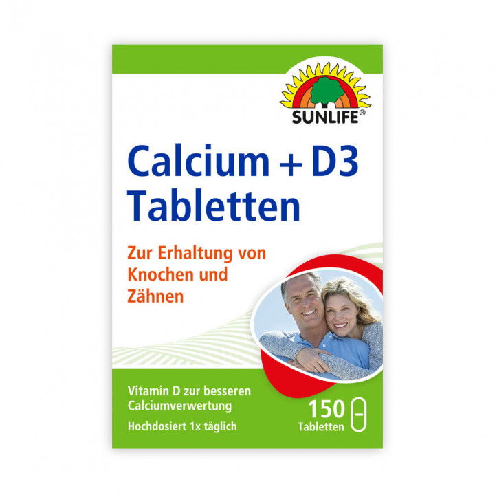 Sunlife Calcium & Vitamin D3 150Tabs
