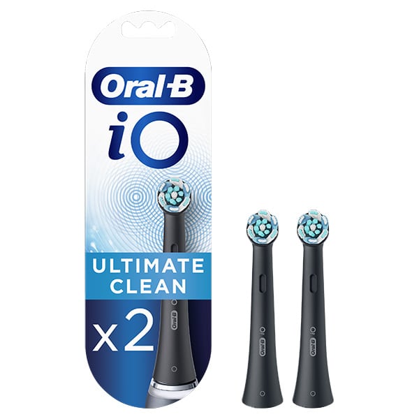 Oral-B Io Ultimate Clean Electric Toothbrush Replacement Heads Black, 2Pcs