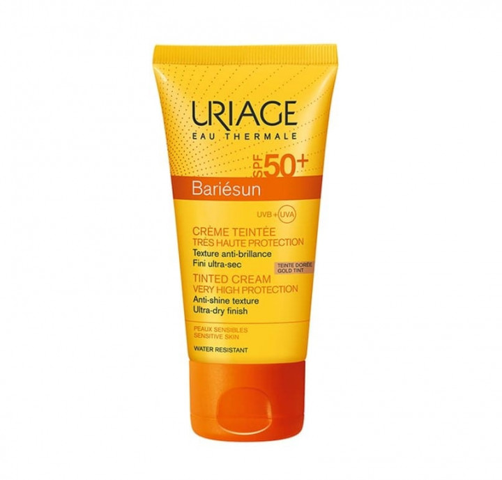Uriage Bariesun Spf 50+ Crème Teintee Doree Face Sunscreen With Color Sunscreen 50ml
