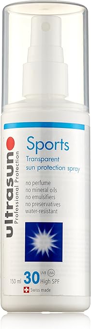 Ultrasun Spf30 High Sports Clear Gel Sun Spray 150Ml