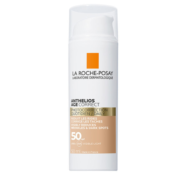 La Roche-Posay Anthelios Age Correct Spf50 Anti-Aging Face Sunscreen With Color 50Ml