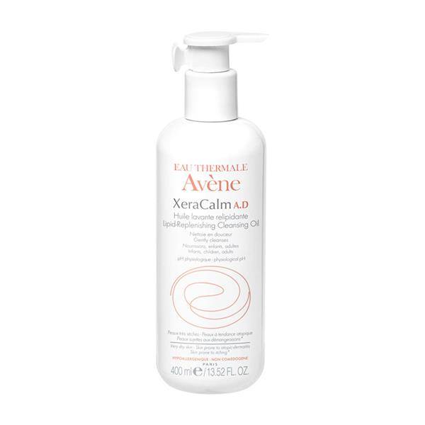 Avene Xeracalm A.D Lipid Replenishing Cleansing Oil Dry Skin Prone To Atopic Eczema Or Itching For Face & Body 400ml