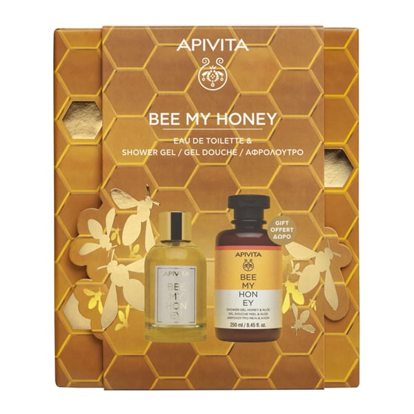 Apivita Bee My Honey Promo Eau De Toilette Unisex Perfume 100Ml & Gift Shower Gel 250Ml