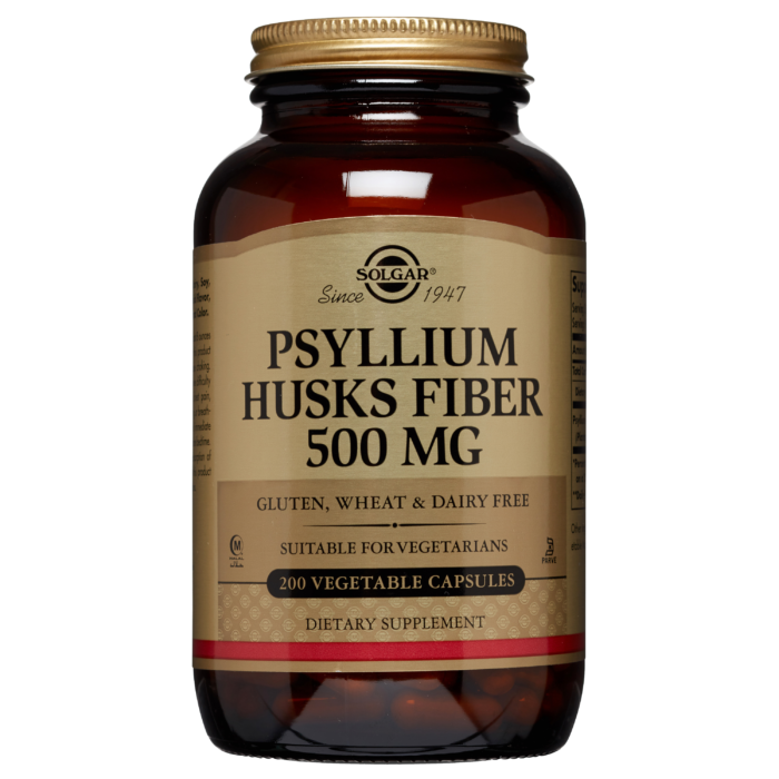 Solgar Psyllium Husks Fibre 500Mg For Constipation & Gastrointestinal Support 200 Capsules