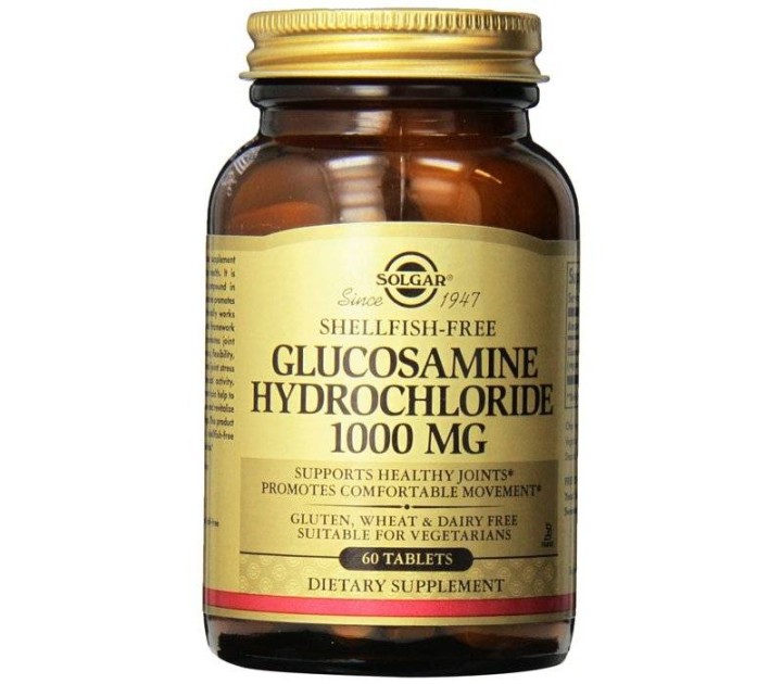 Solgar Glucosamine Hydrochloride 1000Mg Supports Healthy Joints & Promotes Comfortable Movement 60 Tablets
