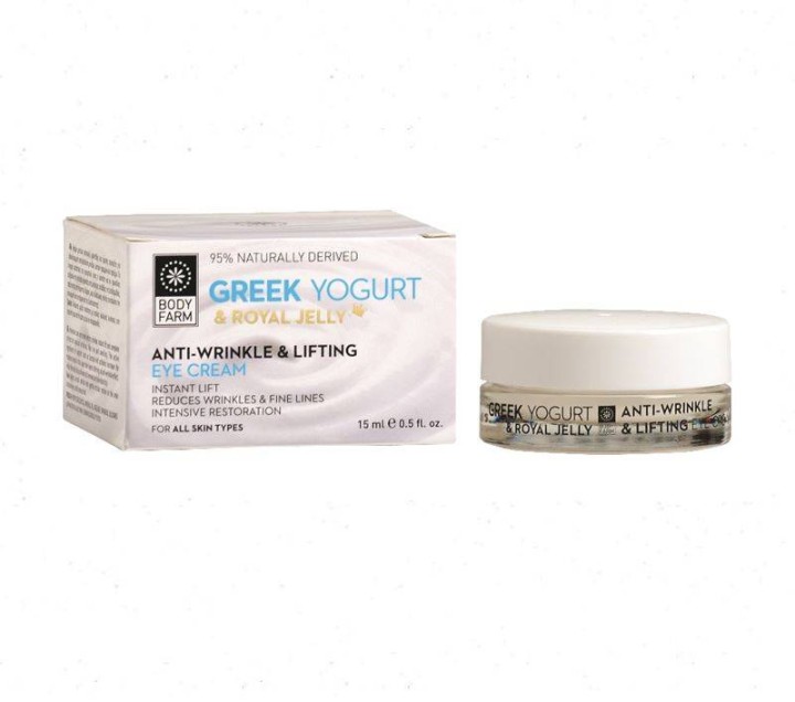 Body Farm Greek Yogurt & Royal Jelly Anti-Wrinkle & Lifting Eye Cream 15ml
