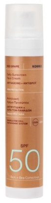 Korres Red Grape Daily Sunscreen Face Cream Care Spf50 50Ml