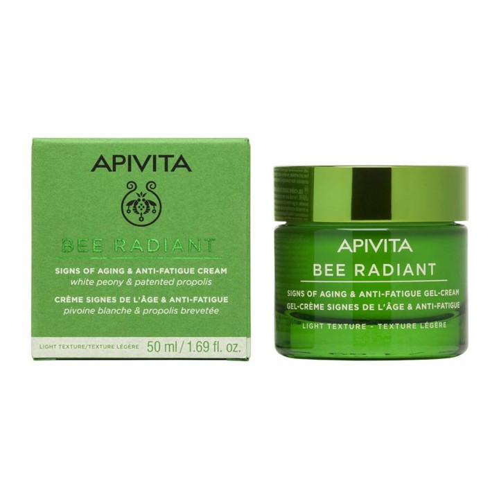 Apivita Bee Radiant Signs Of Ageing And Anti-Fatigue Gel-Cream Light Texture 50ml