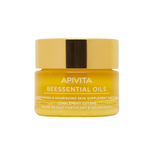 Apivita Beessential Strengthening & Hydrating Skin Supplement Night Balm 15ml