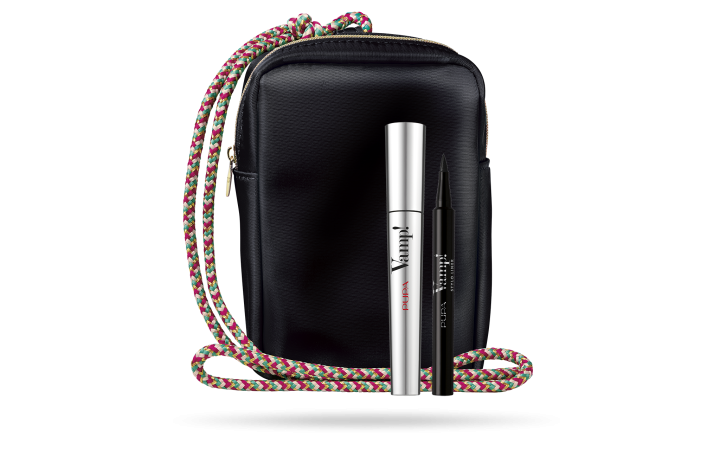Pupa Kit Vamp! Crossbody Phone Bag Black Vamp Mascara & Stylo Liner