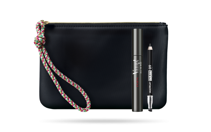 Pupa Kit Vamp! Handy Bag Black All In One Mascara & Mini Multiplay
