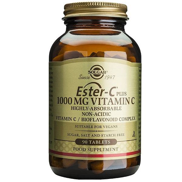 Solgar Ester-C 1000Mg Vitamin C Highly Absorbable For The Support Of Immune System 90 Tablets
