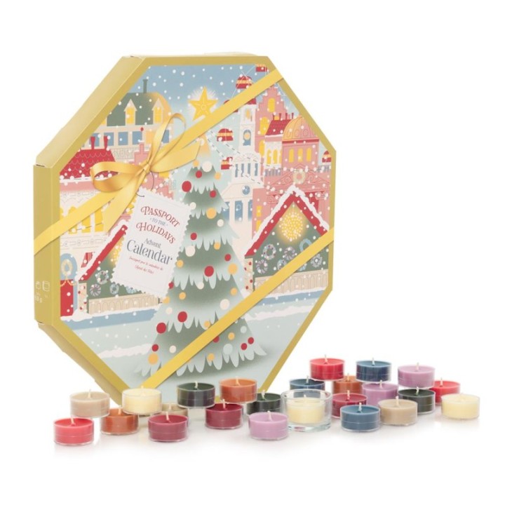 Yankee Gift Set Christmas Advent Calendar Wreath Candles