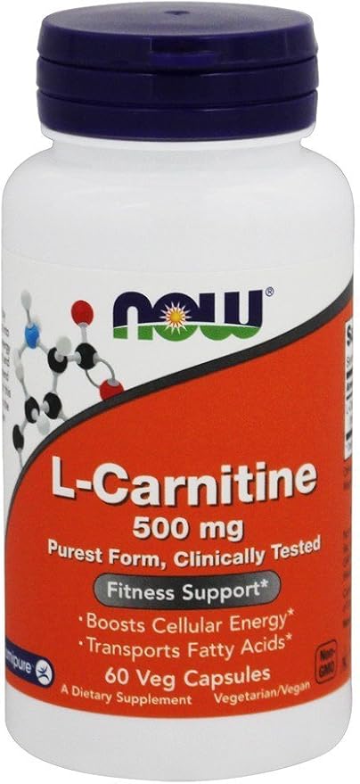 Now L-Carnitine 500Mg 60 Vcaps