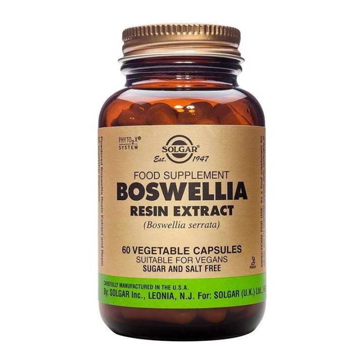 Solgar Boswellia Resin Extract Supports General Health 60 Capsules