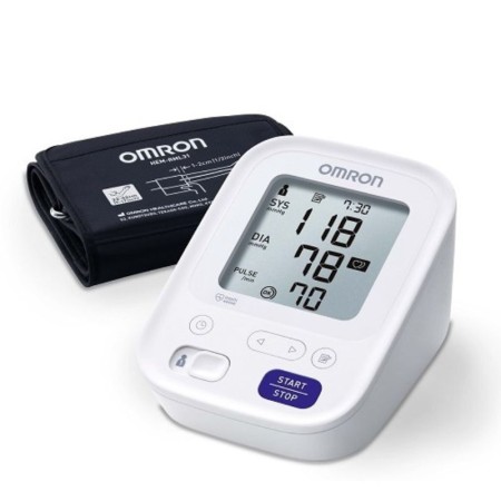 Omron M3 Electronic Super-Automatic Upper Arm Blood Pressure Monitor With Arrhythmia Detection Hem-7154