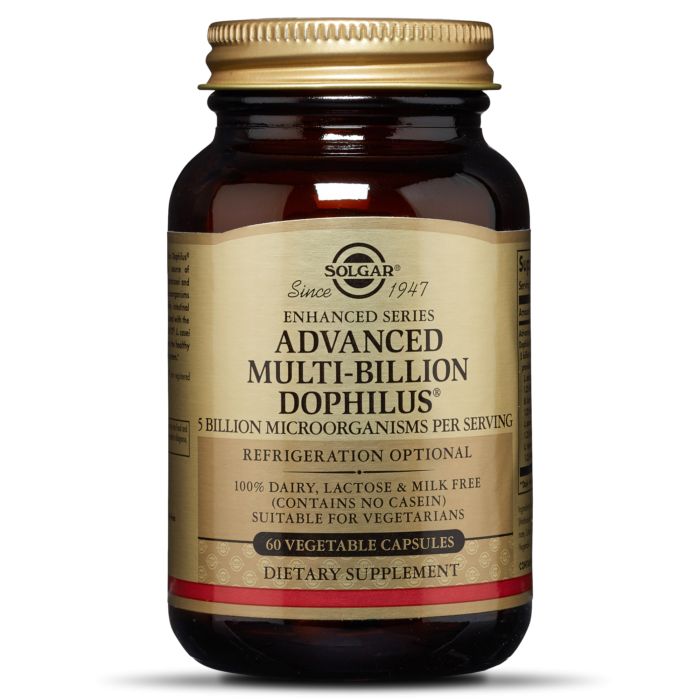 Solgar Advanced Multi-Billion Dophilus Promotes The Healthy Functioning Of The Intestinal System 60 Capsules