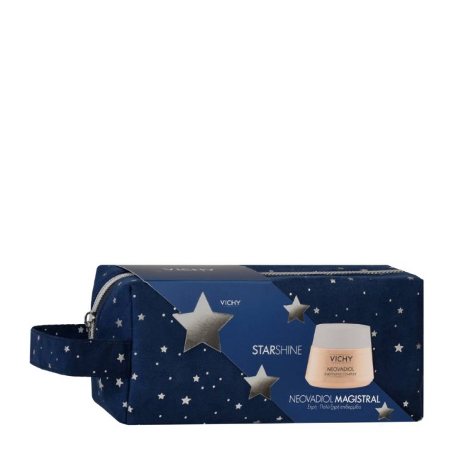 Vichy Set Starshine Neovadiol Magistral Anti-Wrinkle & Firming Day Cream For Dry / Very Dry Skin 50Ml + Gift Toiletry Bag