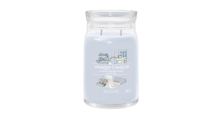 Yankee Scented Candles & Diffusers Sign Big A Calm & Quiet Place 567G