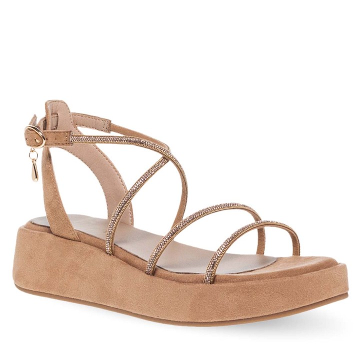 Parex Women's Camel Flatforms With Shine S2024 (11629122) 37