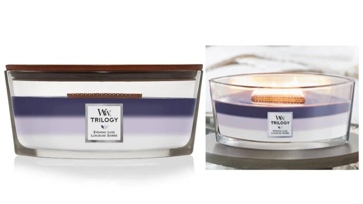 Woodwick Evening Luxe Hearthwick Ellipse Trilogy Candle, 453.6G