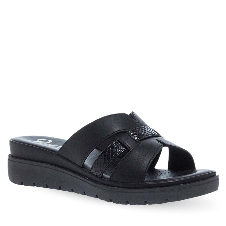 Parex Women's Black Comfort Mules S2024 (12129006) 38
