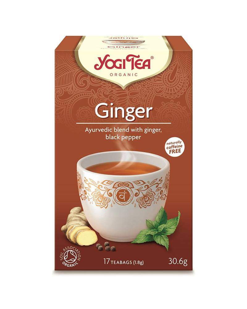 Yogi Tea Ginger Caffeine Free 17 Tea Bags