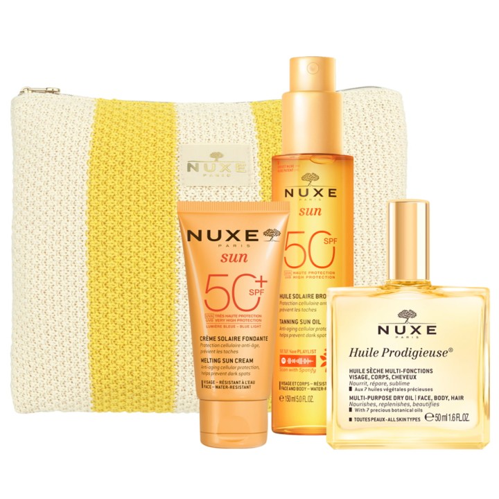 NUXE Sun High Protection Face & Body Set SPF 50 – 50ml Face + 150ml Oil