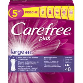 Carefree Plus Large Pantyliners 48 Count