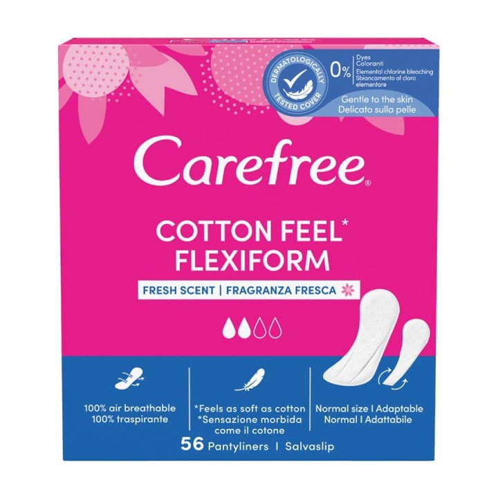 Carefree Flexi Fresh Pantyliners 56 Count