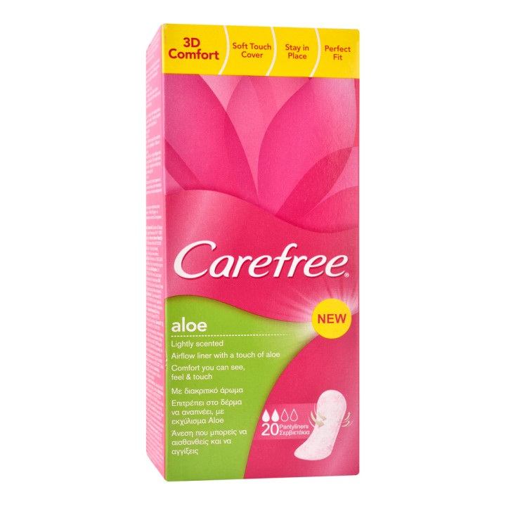 Carefree Aloe Vera Pantyliners 20 Count