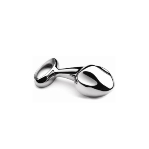 Pure Plugs Medium Luxury Metal Butt Plug-silver