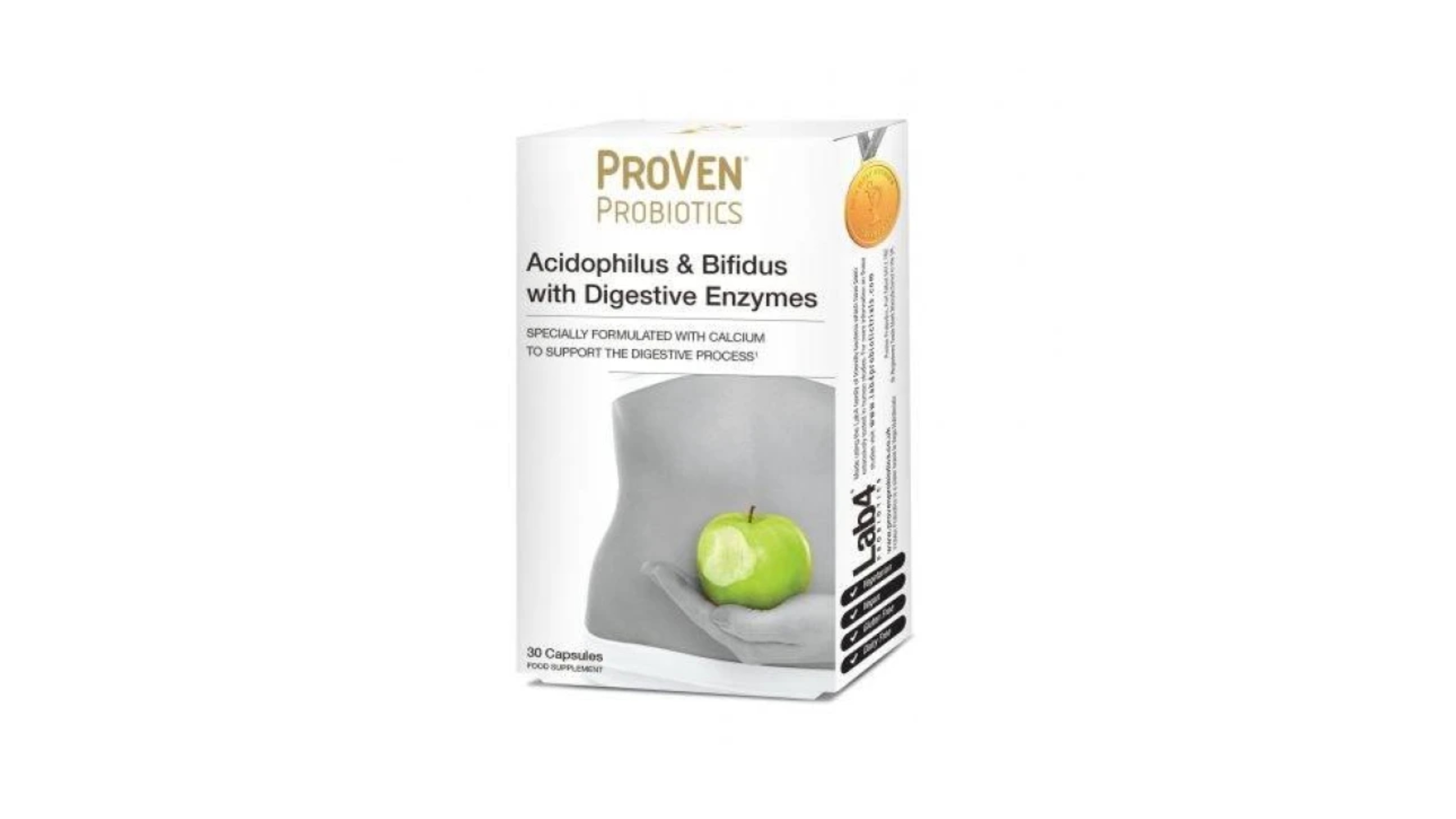 Proven Probiotics Digestive Enzymes Acidophilus & Bifidus Caps 30
