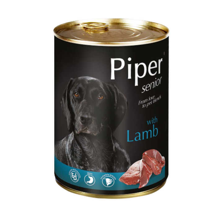 Piper SeniorDog Food with Lamb/ Can/ 400gr