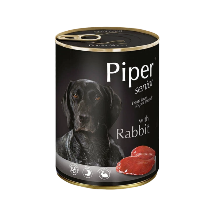 Piper SeniorDog Food with Rabbit/ Can/ 400gr